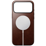iPhone 17 Pro Max - Nomad Modern Horween Leather Cover - MagSafe Kompatibel - Rustic Brown