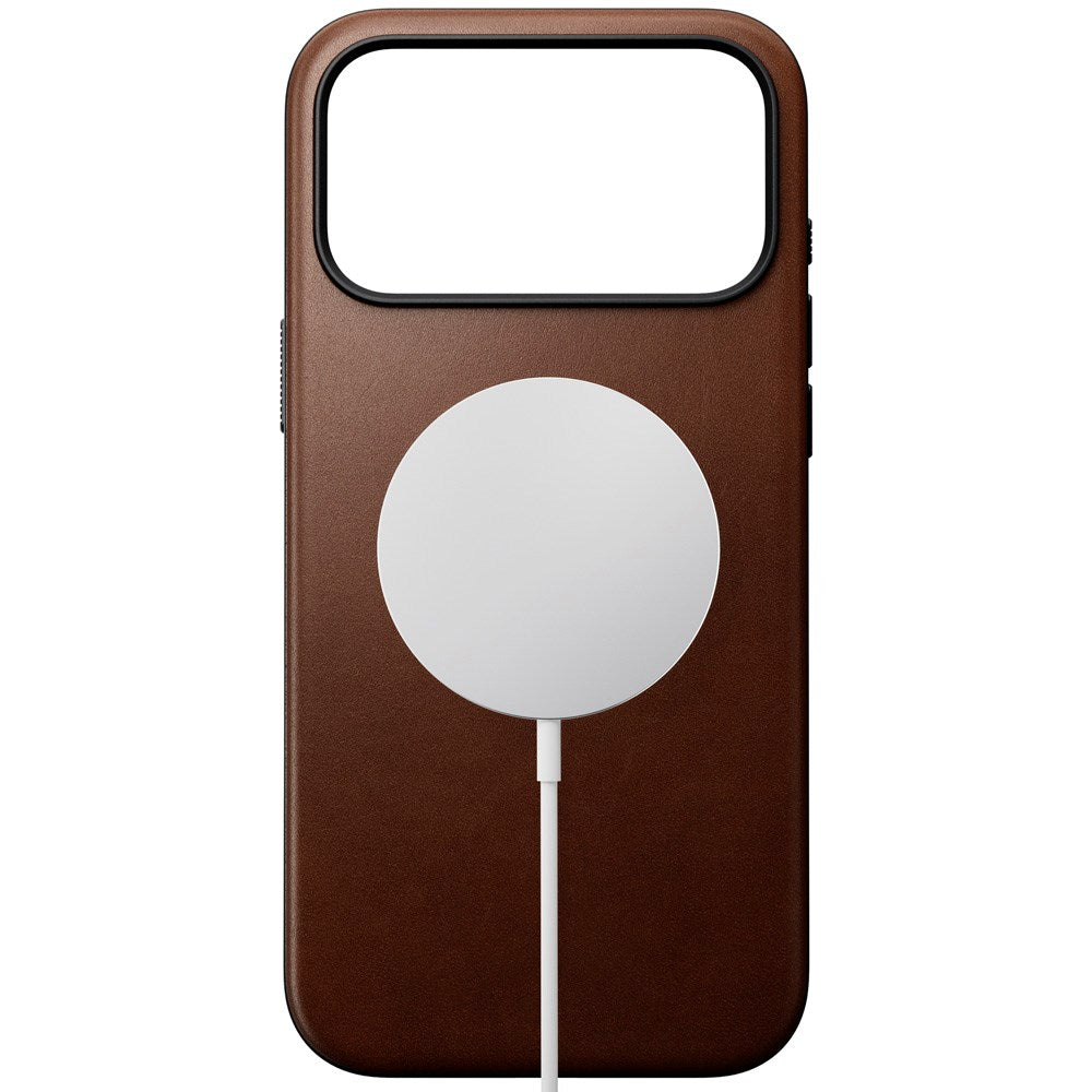 iPhone 17 Pro Max - Nomad Modern Leather Cover - MagSafe Kompatibel - Brown
