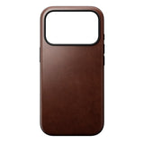 iPhone 17 Pro - Nomad Modern Horween Leather Cover - MagSafe Kompatibel - Rustic Brown