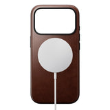 iPhone 17 Pro - Nomad Modern Horween Leather Cover - MagSafe Kompatibel - Rustic Brown