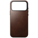 iPhone 18 Pro Max Nomad Traditional Horween Leather Bagside Cover - MagSafe Kompatibel - Rustic Brown