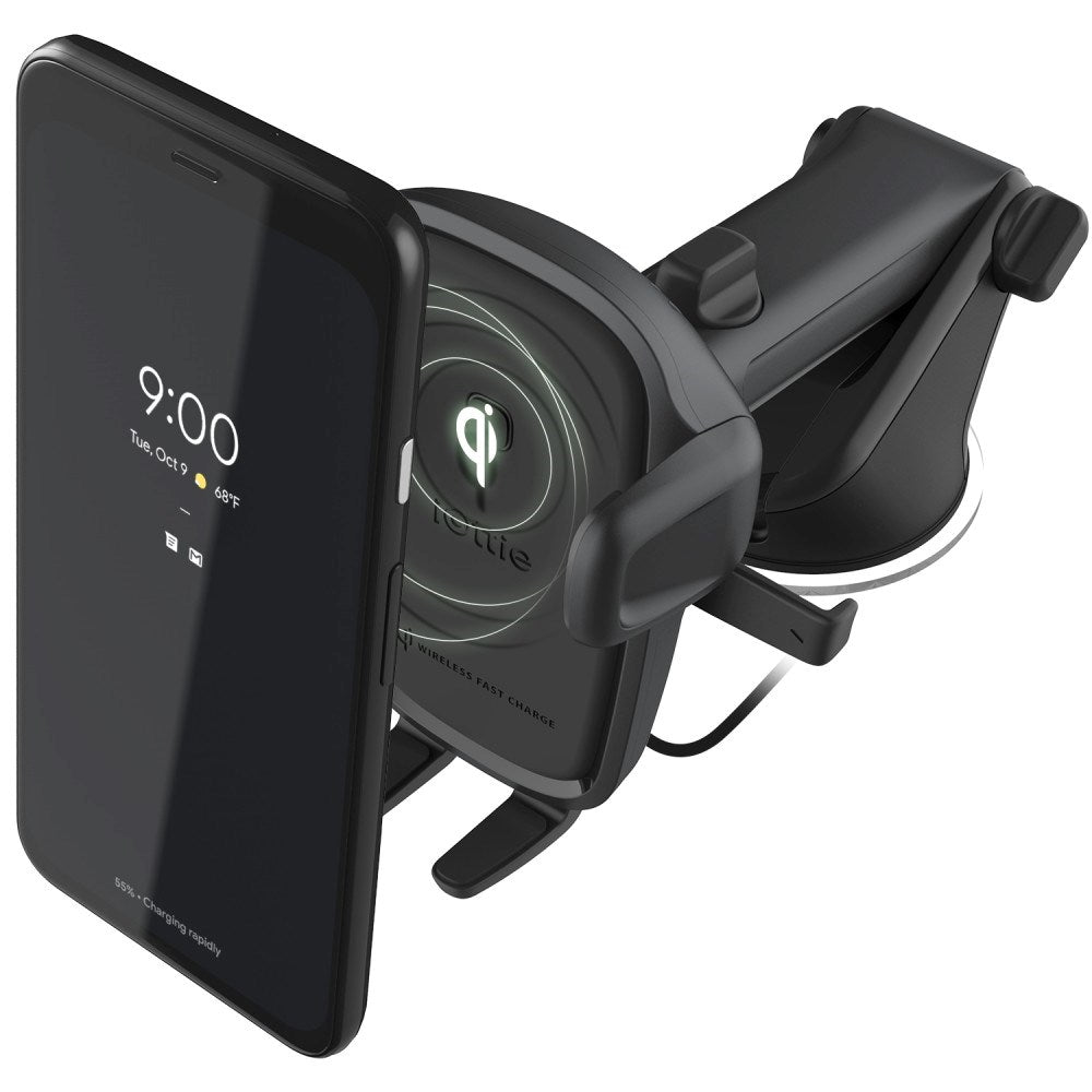 iOttie Qi Mobilholder m. Trådløs Opladning - Instrumentbræt / Forrude - Sort