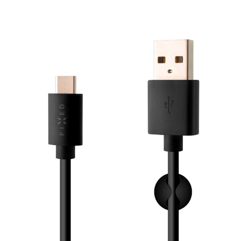 Fixed - USB-A til USB-C Kabel - 2m - Sort