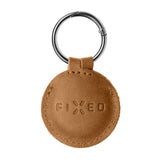 Fast Airtag-skinndeksel m. Karabinkrok - Brun