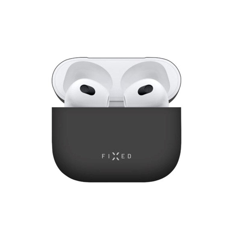Fixed Silikone Cover - Apple AirPods (3. gen.) - Sort