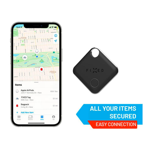 Fast Tag - Bluetooth GPS Tracker - Apple Find My - Svart