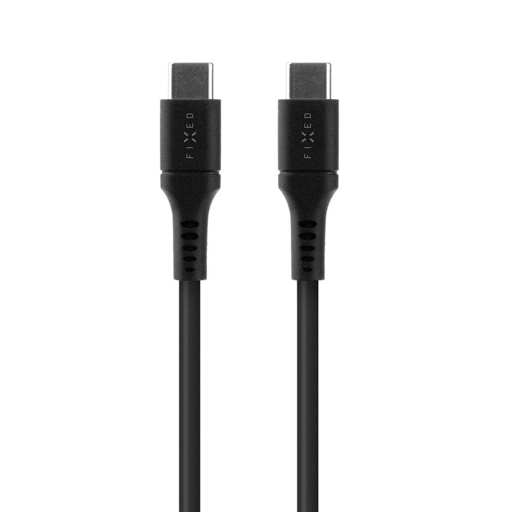 Fast flytende 60W USB-C til USB-C-kabel - 1,2m - Svart