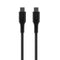Fast flytende 60W USB-C til USB-C-kabel - 1,2m - Svart