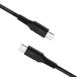 Fast flytende 60W USB-C til USB-C-kabel - 2m - Svart