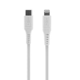 Fast flytende USB-C til Lightning-kabel 60W - 0,5m - Hvit