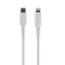 Fast flytende USB-C til Lightning-kabel 60W - 2m - Hvit