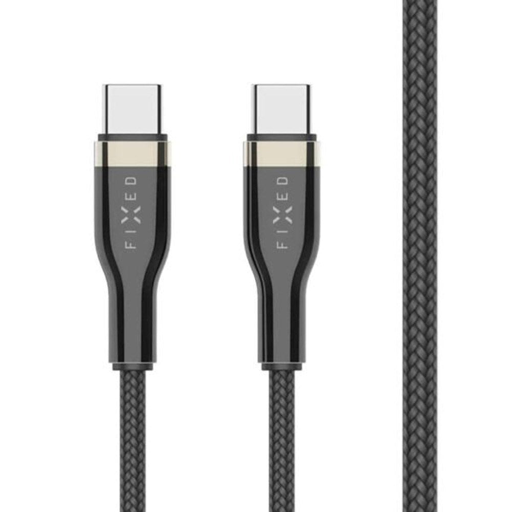 Fast metall 100W USB-C til USB-C PD-kabel 2m - Svart