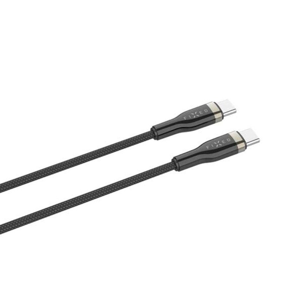 Fast metall 100W USB-C til USB-C PD-kabel 2m - Svart