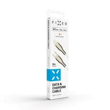 Fast metall USB-C til Lightning MFi PD-kabel 60W 2m - Hvit