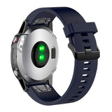 Fast Universal Garmin 20mm silikonstropp m. QuickFit - Mørkeblå