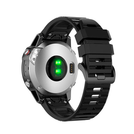 Fast Universal Garmin 22mm silikonstropp m. QuickFit - Svart