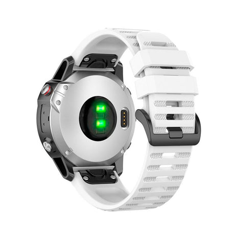 Fast Universal Garmin 22mm silikonstropp m. QuickFit - Hvit