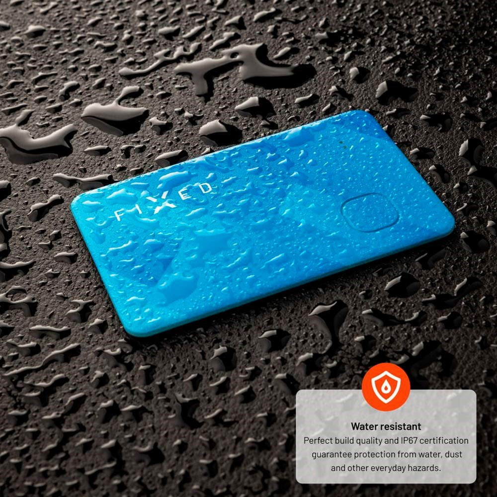 Fixed Tag Card – Bluetooth GPS Tracker – Apple Find My - Blå