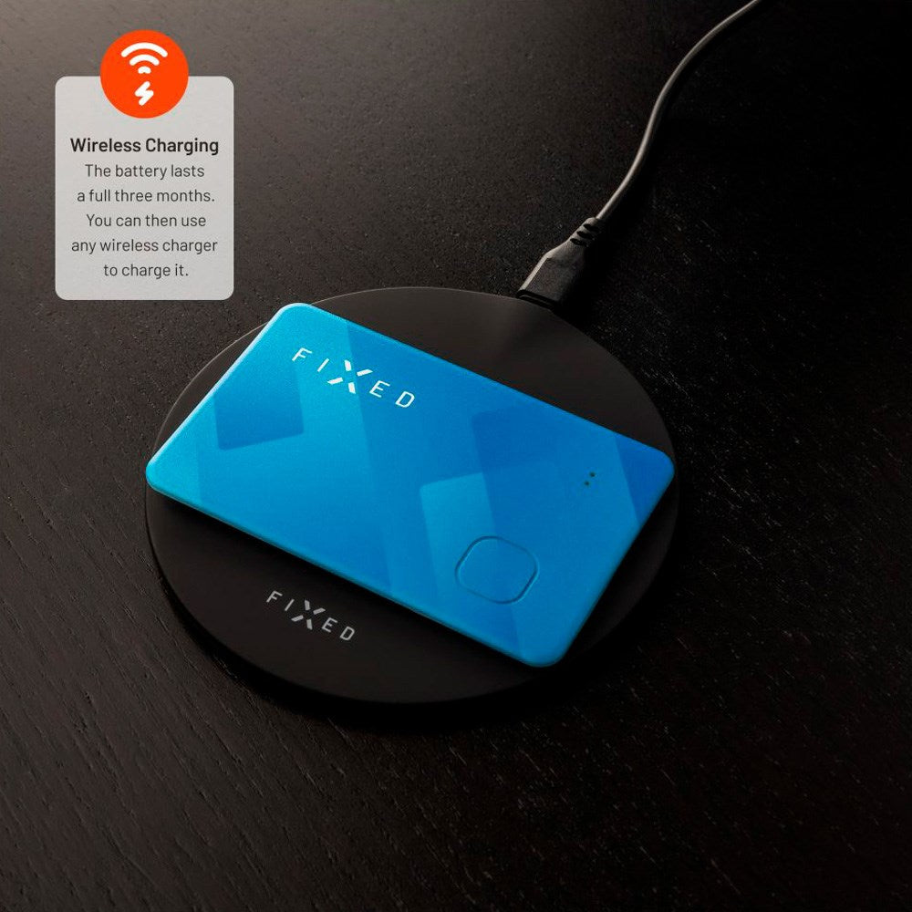 Fixed Tag Card – Bluetooth GPS Tracker – Apple Find My - Blå