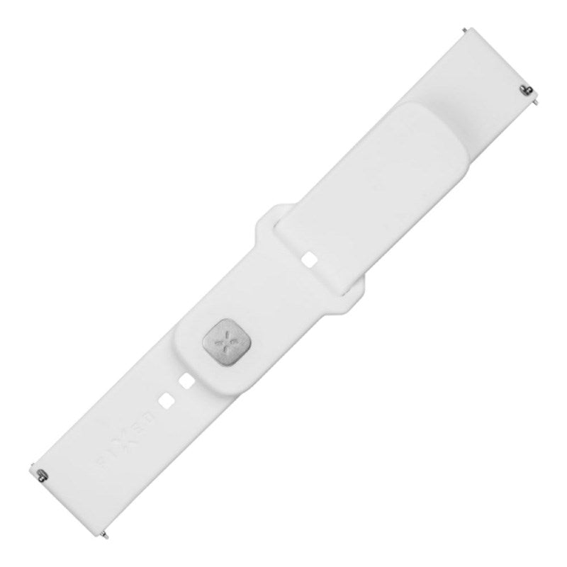 Fixed Sporty Silikone Rem til Universal Smartwatch (20mm) - Hvid