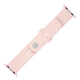 Fast Apple Watch (42/44/SE/45/46/49 mm) Sporty silikonremsett - rosa