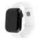 Fast Apple Watch (38/40/SE/41/42 mm) Sporty silikonremsett - hvit