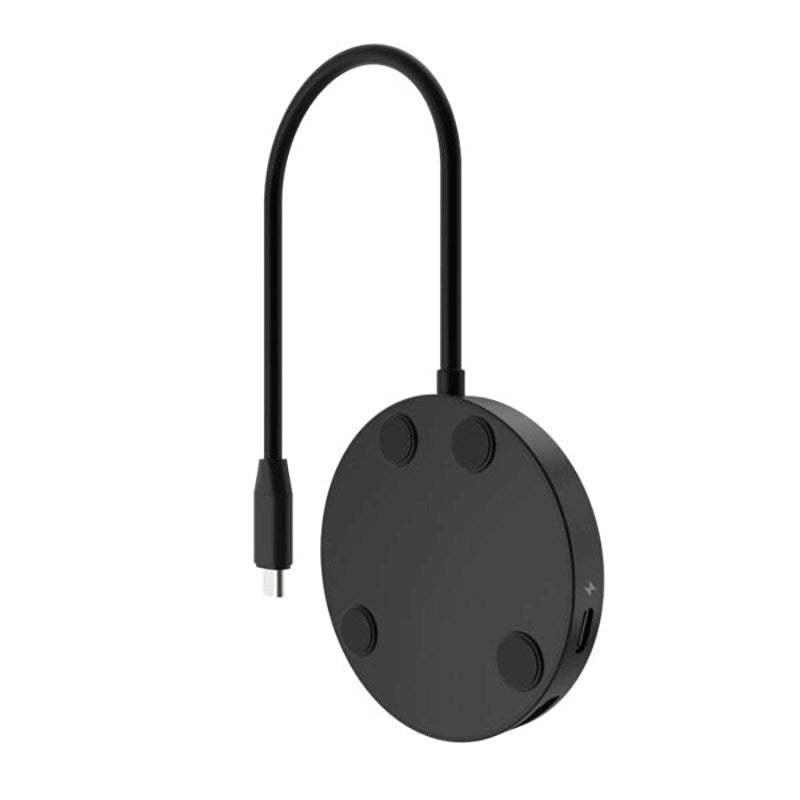 Fixed MagHub 7-in-1 USB-C Multiport m. Trådløs Opladning - MagSafe Kompatibel - Sort