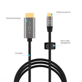 Fixed USB-C / HDMI Kabel - 4K / 60 Hz - 2m - Sort