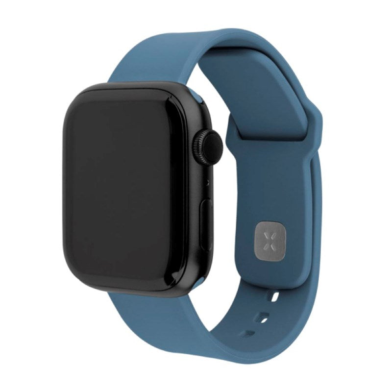 Fixed - Apple Watch (38 / 40 / SE / 41 / 42mm) Sporty Silikone Rem Sæt - Lyseblå