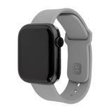 Fixed - Apple Watch (38 / 40 / SE / 41 / 42mm) Sporty Silikone Rem Sæt - Lysegrå
