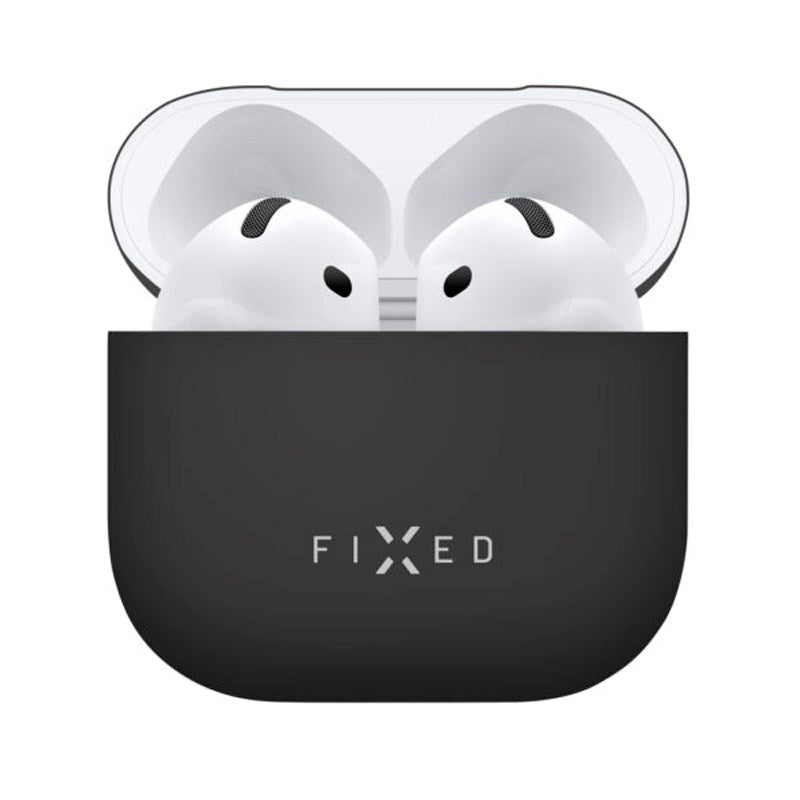Fixed Silikone Cover - Apple AirPods (4. gen.) - Sort