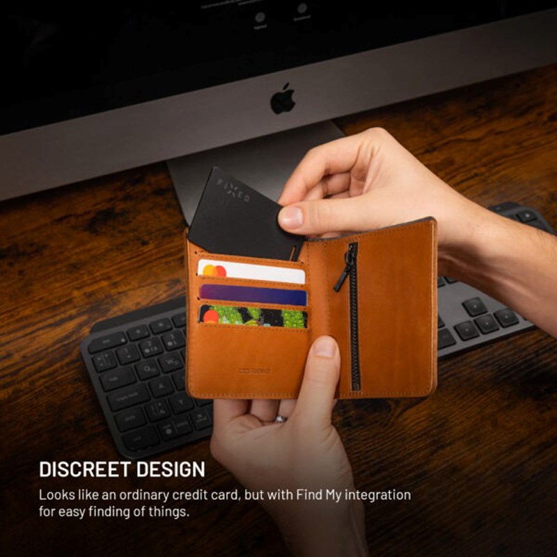 Fixed GPS Tracker Kort - Apple Find My Kompatibel - Sort