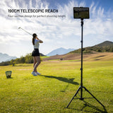 Fixed Justerbar Tripod Mobil Stativ - 190cm - Sort