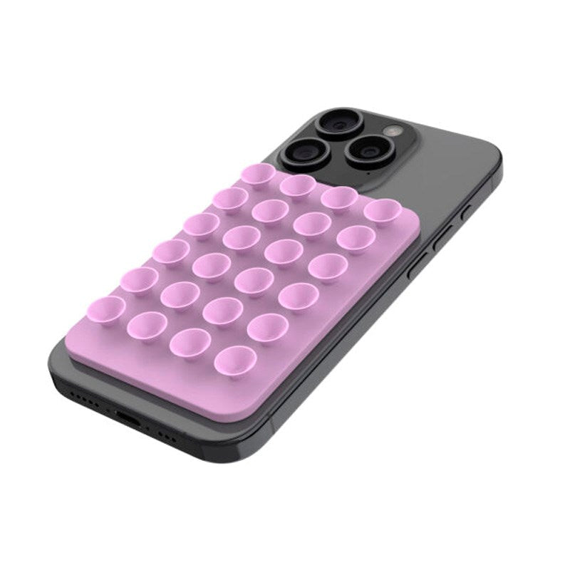 Fixed MagMate - Silikone Sugekop Mobilholder - MagSafe Kompatibel - Lyserød