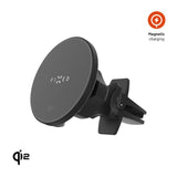 Fixed Mobilholder til Bil med 15W Trådløs Opladning til Ventilationsgitter - Sort