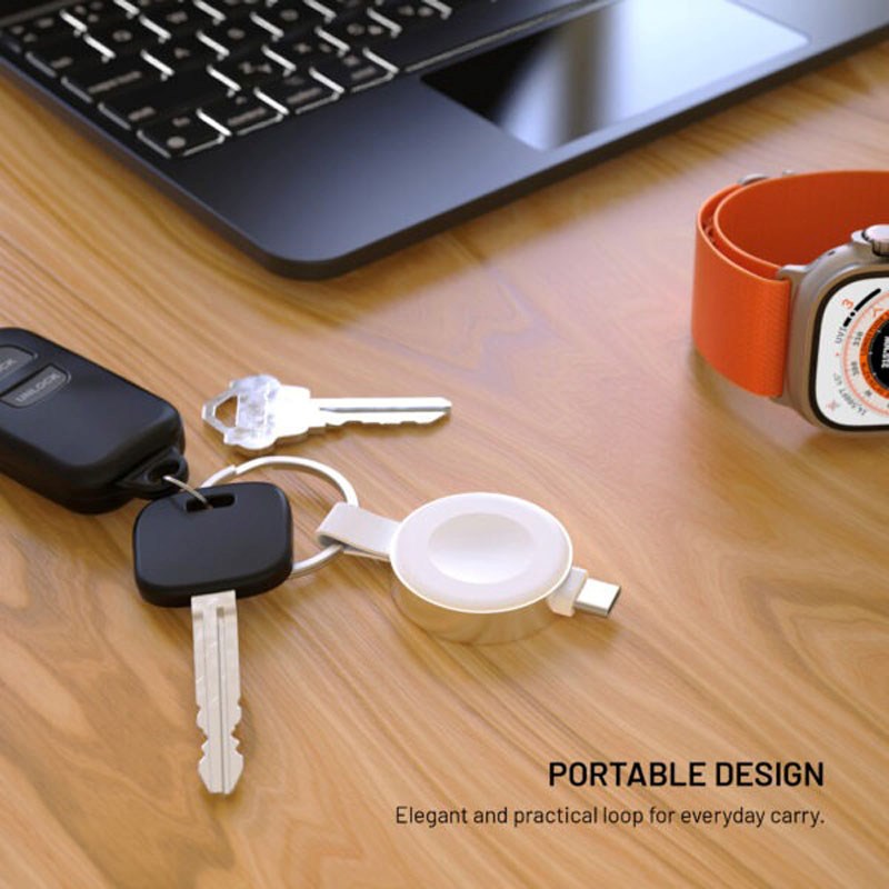 Fixed Apple Watch Trådløs Oplader - 5W - USB-C - Hvid