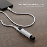 Fixed Tracker m. USB-C Opladning - Apple Find My Kompatibel - Hvid