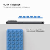 Fixed MagMate - Silikone Sugekop Mobilholder - MagSafe Kompatibel - Blå