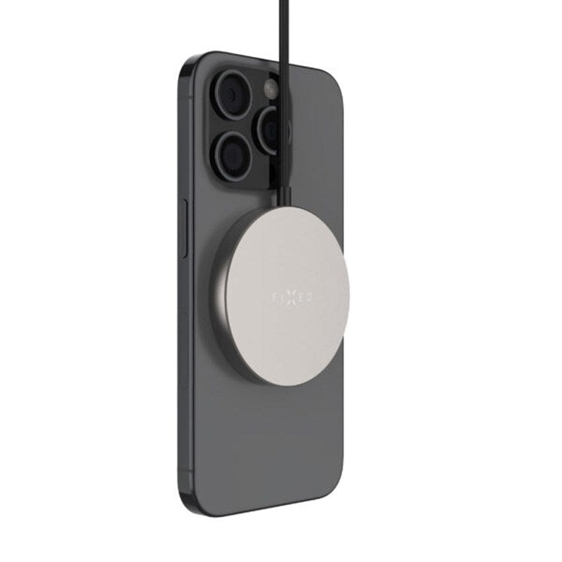 Fixed Trådløs Oplader m. 15W - MagSafe / Qi2 Kompatibel - Titanium