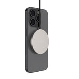 Fixed Trådløs Oplader m. 15W - MagSafe / Qi2 Kompatibel - Titanium