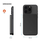 Fixed MagZen Powerbank 5.000 mAh m. Qi2 - Sort