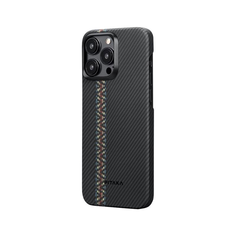 PITAKA iPhone 15 Pro Max Fusion Weaving MagEZ Bagside Cover - MagSafe Kompatibel - Rhapsody