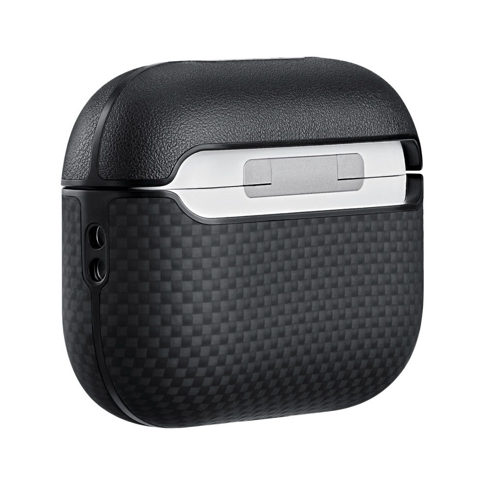 PITAKA Apple AirPods Pro (3. gen.) Magnetic Aramid Fiber Cover - Black / Grey
