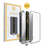 Mobile Origin Skjermbeskyttelsesglass m. Applikator - iPhone 14 Pro Max - Gjennomsiktig / Black Edge