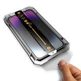 Mobile Origin Skjermbeskyttelsesglass m. Applikator - 14 Plus / 13 Pro Max - Transparent / Black Edge