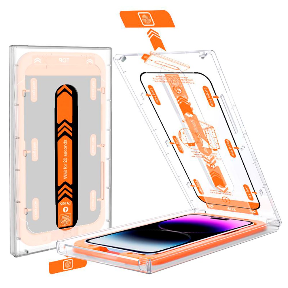 iPhone 11 / XR Mobile Origin Skjermbeskytter - 2 Pack - Veskevennlig - Black Edge