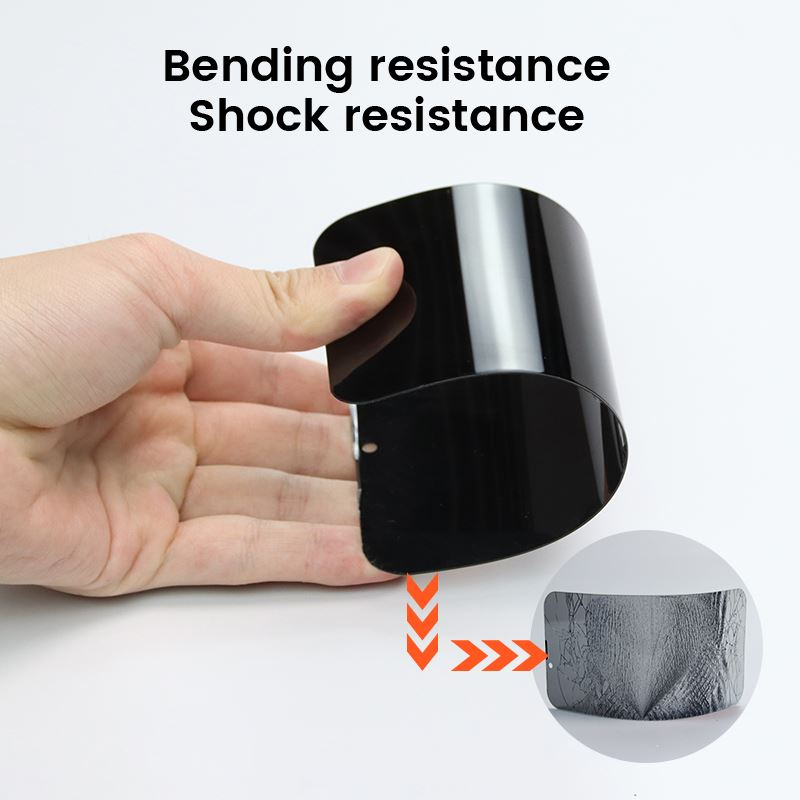 iPhone 15 Pro Max Mobile Origin skjermbeskytter m. Personvernfunksjon - Case Friendly - 2 stk - Black Edge