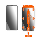 iPhone 15 Pro Max Mobile Origin skjermbeskytter m. Personvernfunksjon - Case Friendly - 2 stk - Black Edge