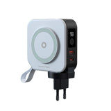 Reiselader m. Powerbank - 10 000 mAh - Mobile Origin - MagSafe-kompatibel - Hvit