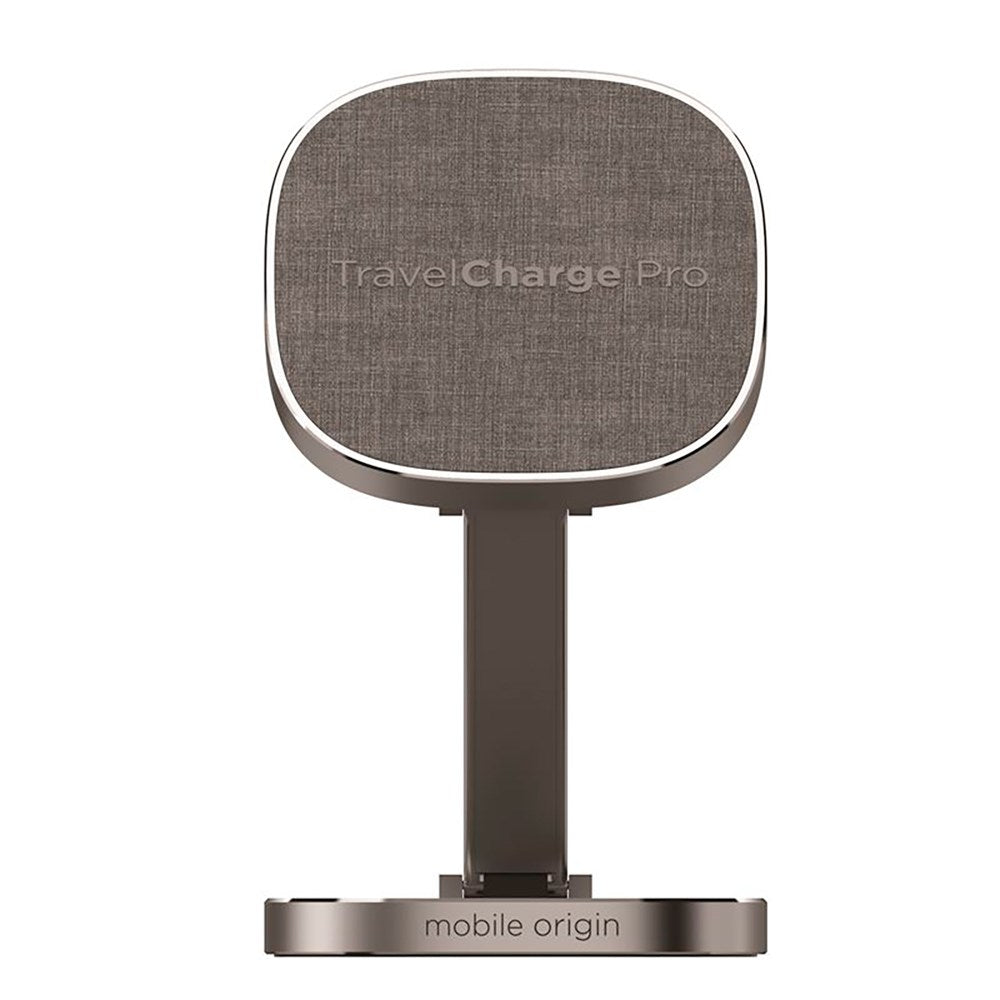 Magnetisk trådløs lader - Mobile Origin TravelCharge Pro - MagSafe-kompatibel - Grå